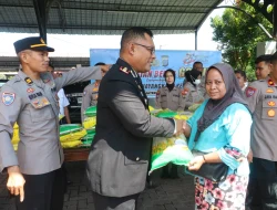 Polda Sumut Bagikan 150 Karung Beras Gratis pada Peringatan Hari Bhayangkara ke-80