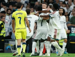 Real Madrid Menang 1-0 atas Villarreal Meski Bermain dengan 10 Orang